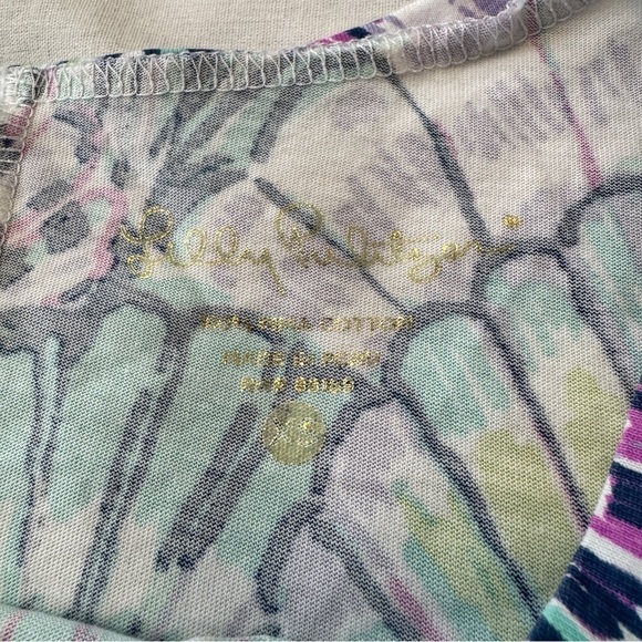 Lilly Pulitzer XS Linden Dress in Serene Blue Oh Shello Seashells Beach Resort - Picture 6 of 7